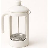 PremiumPort Cam French Press 600ML, Kahve ve Bitki Çayı Demleme Aparatı - Seçenek 1 - Ahşap Bej - Siyah