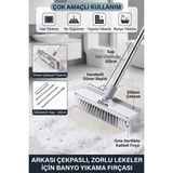 PremiumPort Çekpaslı Çok Amaçlı Yer ve Fayans Fırçası Halı Temizliği Için - Mercan - Seçenek 1