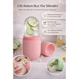 PremiumPort Cilt Bakım Buz Yüz Silindiri, Masaj ve Gözenek Sıkılaştırıcı - Mercan