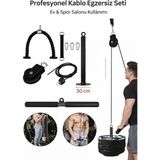 PremiumPort Çok Fonksiyonlu Fitness Makara Seti, Güç ve Dayanıklılık Artırıcı Çalışma Cihazı
