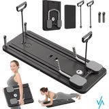PremiumPort Çok Fonksiyonlu Pilates ve Fitness Aleti, Sağlıklı Egzersiz Seti - Seçenek 1 - Ahşap