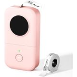 PremiumPort D30 Pembe Kablosuz Termal Etiket Yazıcı, Bluetooth ve USB Şarjlı - Ahşap - Seçenek 1