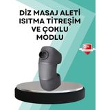 PremiumPort Diz Masaj Aleti, Isı ve Titreşimli Rahatlatıcı Masaj Cihazı - Antrasit