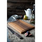 PremiumPort Doğal Ceviz Ağacı Kesme Tahtası 40X25 Cm, Şık ve Kullanışlı Mutfak Gereci - Ahşap - Ceviz - Seçenek 1
