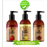PremiumPort Doğal Çilek ve Vanilya Aromalı Çikolata Aromaterapi Masaj Yağı Seti - Antrasit