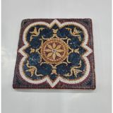 PremiumPort Doğal Taş Dekoratif Banyo Gider Kapağı, 10X10 Cm, Şık Tasarım - Seçenek 1