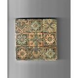 PremiumPort Doğal Taş Dekoratif Banyo Gider Kapağı Süsü 10X10 cm - Antrasit - Seçenek 1