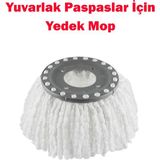 PremiumPort Döner Başlıklı Mop Yedek Paspas, Temizlik Için Pratik ve Kullanışlı - Antrasit - Seçenek 1