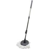 PremiumPort Eco 360 Derece Otomatik Mikrofiber Mop Yedek Seti + Sap, Temizlik Kolaylığı - Mercan - Seçenek 1