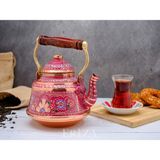 PremiumPort El Işlemeli Nostaljik Bakır Demlik, Çaydanlık ve Su Isıtıcı 3,2l - Seçenek 1