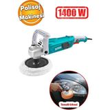 PremiumPort Elektrikli Polisaj Makinesi 180 mm 1400 W, Kaporta ve Far Parlatma Cila