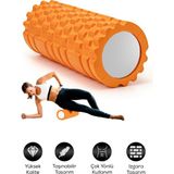 PremiumPort Esneme ve Kas Gevşetici Foam Roller ile Derin Masaj ve Egzersiz Destek - Seçenek 1 - Altın