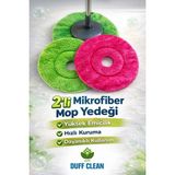 PremiumPort Gri Standart Ölçü Döner Başlıklı Yedek Mop Bezi - 2 Adet - Antrasit - Seçenek 1