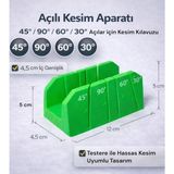 PremiumPort Hassas Gönye Kesme Kutusu, Çok Açılı Kesim, Çok Amaçlı Kesim Aracı - Seçenek 1