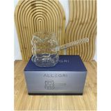 PremiumPort Isıya Dayanıklı Borosilikat Cam Cezve, 400ML, Üzüm Desenli, Kulplu - Seçenek 1 - Ahşap Bej - Siyah