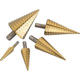 PremiumPort Kademeli Matkap Ucu 4-30 mm Sarı Titanyum Kozalak, Dayanıklı ve Çok Amaçlı - Seçenek 1