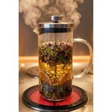 PremiumPort Kahve Demleme Için 350ML French Press, Pratik ve Şık Tasarım - Seçenek 1 - Ahşap