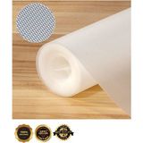 PremiumPort Kaymaz Dolap Içi Çekmece Raf Örtüsü 45 cm x 10 M, Pratik ve Şık Tasarım - Ahşap - Bej - Siyah - Seçenek 1