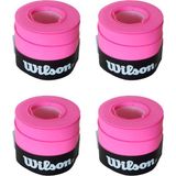 PremiumPort Konforlu 4'lü Tenis Raketi Grip Seti, Pembe Renk, Kaymaz ve Dayanıklı - Ahşap - Bej - Seçenek 1
