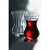 PremiumPort Kristal 6'lı Çay Bardak Seti, 145 Cc, Emirgan Beykoz Tasarımı - Seçenek 1 - Altın