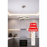 PremiumPort Krom 3 Renkli Kumandalı Dimmer, Modern ve Şık Aydınlatma Çözümü - Altın - Gümüş - Bakır - Seçenek 1