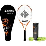 PremiumPort Max Joys 23 Inç Çocuk Tenis Raketi ve Toplar Seti, Çanta Hediye - Seçenek 1 - Altın