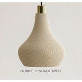 PremiumPort Modern 3D Tavan Lambası, Beyaz, E27, Dekoratif Sarkıt Avize - Seçenek 1 - Ahşap - Bej