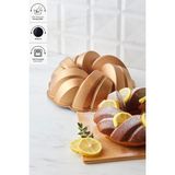 PremiumPort Örgü Gold Döküm Kek Kalıbı 26 Cm, Dayanıklı ve Şık Tasarım - Seçenek 1 - Altın