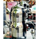 PremiumPort Orta Boy Metal Çaydanlık, 3 Litre, Dayanıklı ve Şık Tasarım - Altın - Seçenek 1