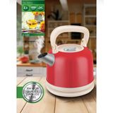 PremiumPort Paslanmaz Çelik Retro Su Isıtıcı Kettle 2.2 Litre, Şık ve Dayanıklı Tasarım - Seçenek 1