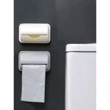 PremiumPort Pratik Portatif Çöp Poşeti Tutucu, Yapışkanlı ve Kullanışlı Tasarım - Ahşap - Bej - Siyah - Seçenek 1