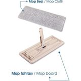 PremiumPort Pratik Sihirli Mop Tablet Temizlik Seti, Yedek Bezli, Hızlı ve Kolay Kullanım - Ahşap - Seçenek 1