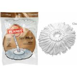 PremiumPort Pratik ve Dayanıklı Çift Başlıklı Mop Seti, Temizlik Kolaylığı Sağlar - Ahşap - Seçenek 1