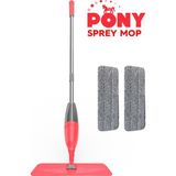 PremiumPort Pratik ve Temizle Kolay Sprey Mop ile Yedek Mop Seti - Mercan - Seçenek 1