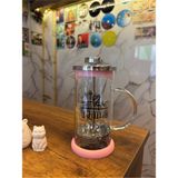 PremiumPort Prens French Press Kahve Makinesi, Şık ve Kullanışlı Kahve Demleme Aracı - Seçenek 1 - Ahşap - Bej