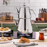 PremiumPort Pro Chef Orta Boy Metal Çaydanlık, Şık ve Dayanıklı Tasarım - Altın - Seçenek 1