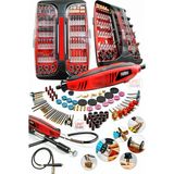 PremiumPort Pvc Çantalı 171 Parça Hobi Gravür ve Mini Taşlama Seti, 6 Kademe Devir - Seçenek 1