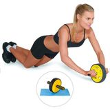 PremiumPort Sağlam Ab-Wheel Karın Kaslarını Güçlendiren Egzersiz Tekerleği - Ahşap