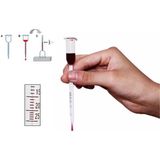 PremiumPort Şarap ve Alkol Seviyesi Ölçer, Cam, 0-25°c Sıcaklık Aralığı - Seçenek 1
