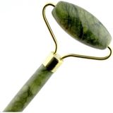 PremiumPort Sertifikalı Yeşim Taşı Roller, Yüz ve Vücut Masaj Aleti, 15X6 cm - Ahşap