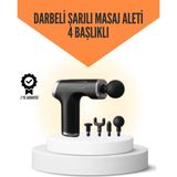 PremiumPort Sessiz ve Taşınabilir Taş Masaj Cihazı, Rahatlatıcı Kullanım - Antrasit