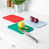 PremiumPort Set 3 Plastik Kesme Tahtası, 22X16 Cm, Dayanıklı ve Pratik Kullanım - Beyaz - Seçenek 1