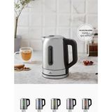 PremiumPort Sıcaklık Ayarlı LED Işıklı Inox Su Isıtıcısı Kettle 2200W - Antrasit