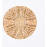 PremiumPort Şık 30 cm Rattan Duvar Dekoru ve Supla, Evinizin Atmosferini Güzelleştirir - Ahşap - Bej