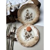 PremiumPort Şık 6 Parça Pasta Takımı, 22CM, Modern ve Zarif Tasarım