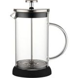 PremiumPort Şık 600 ml Cam French Press, Pratik ve Dayanıklı Kahve Demleme Aracı - Seçenek 1 - Açık Beyaz - Gri