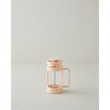 PremiumPort Şık Açık Pembe Borosilikat French Press 360 Ml, Kahve ve Çay Keyfi - Seçenek 1 - Ahşap - Bej