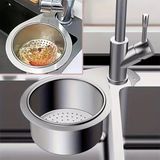 PremiumPort Şık Kuğu Tasarımlı Paslanmaz Çelik Lavabo Drenaj Sepeti Süngerlik - Mercan - Seçenek 1