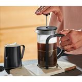 PremiumPort Şık Siyah 800 ml French Press, Kahve ve Çay Keyfi Için Ideal - Seçenek 1 - Ahşap