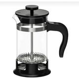 PremiumPort Siyah French Press 1 Lt, 22 cm Yükseklik, 10 cm Çap, Şık ve Kullanışlı - Seçenek 1 - Ahşap